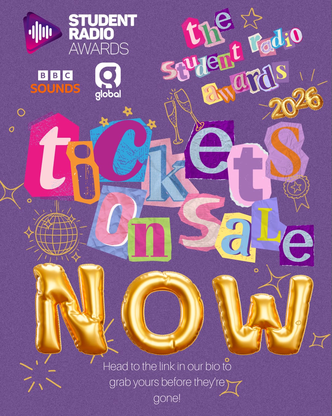 The Student Radio Awards 2026 supported by BBC Sounds & Global